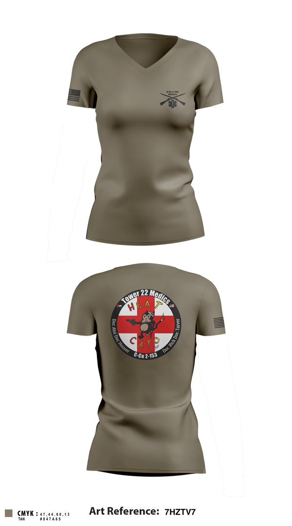 Women's Short Sleeve Vneck Shirt, , National Guard, Teamtime, Team time, sublimation, custom sports apparel, team uniforms, spirit wear, spiritwear, sports uniforms, custom shirts, team store, custom team store, fundraiser sports, apparel fundraiser
