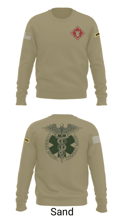 19th Engineer Battalion Aid Station 54166151 Crew Neck Sweatshirt - 12