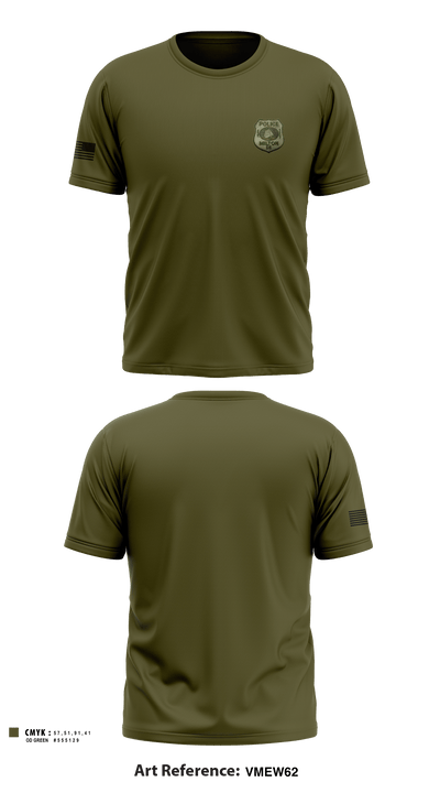 Milton Police Department 34508245 Short Sleeve Performance Shirt - 5