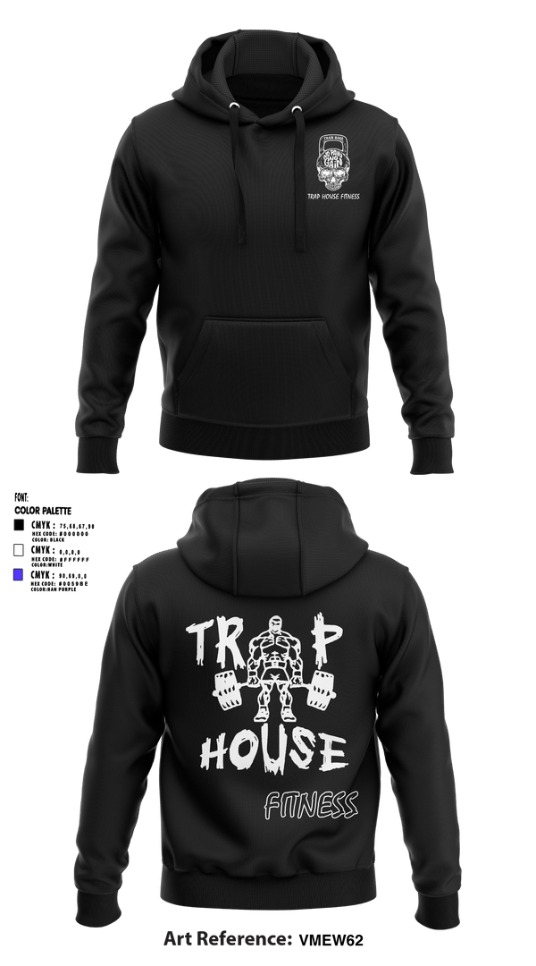 Hoodie, Trap House Fitness, Spirit Store, Teamtime, Team time, sublimation, custom sports apparel, team uniforms, spirit wear, spiritwear, sports uniforms, custom shirts, team store, custom team store, fundraiser sports, apparel fundraiser