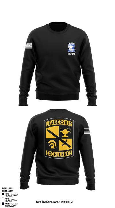 Army ROTC 93764198 Crew Neck Sweatshirt - 1