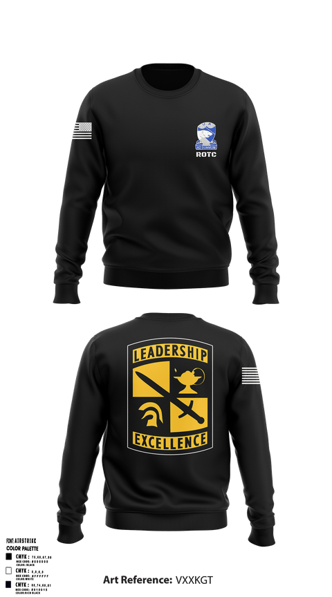 Crew Neck Sweatshirt, Army ROTCArmy ROTC, Army, Teamtime, Team time, sublimation, custom sports apparel, team uniforms, spirit wear, spiritwear, sports uniforms, custom shirts, team store, custom team store, fundraiser sports, apparel fundraiser