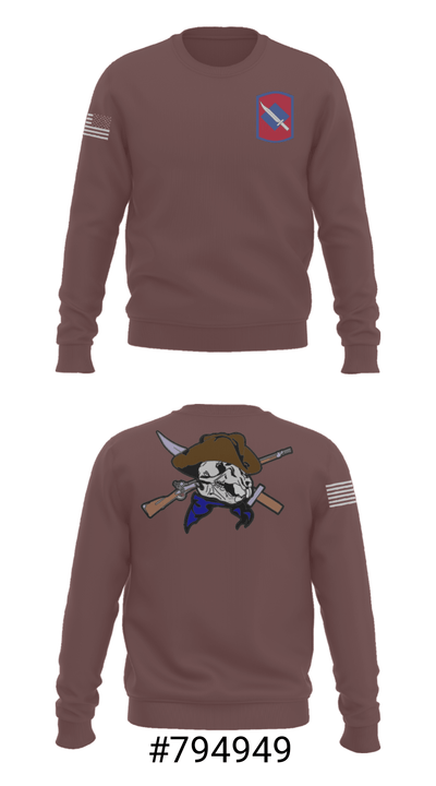 2-153 Infantry Battalion, Intel Section/S2 58885327 Crew Neck Sweatshirt - 7