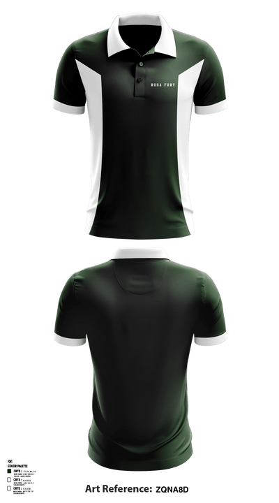 Rosa Fort High School 94859742 Short Sleeve Performance Polo - 1