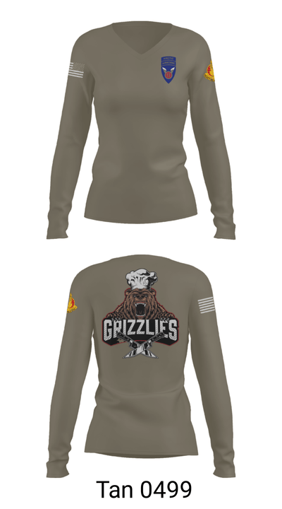 626 Field Feeding Company 43202804 Women's Long Sleeve V-neck Shirt - 40