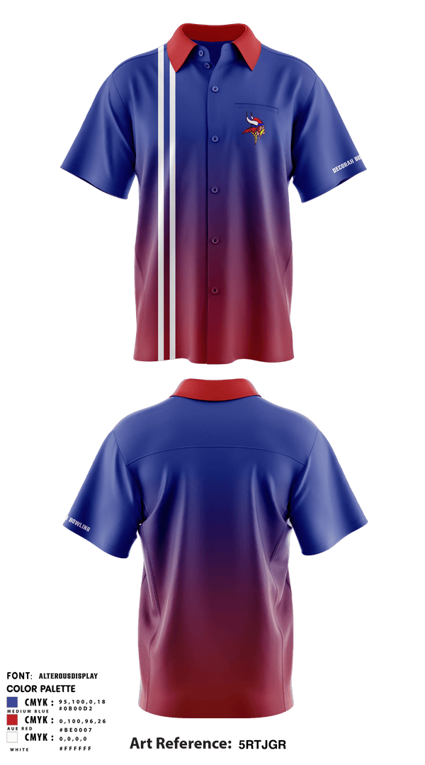 Short Sleeve Bowling Jersey, Decorah Senior High School Bowling, Bowling, Teamtime, Team time, sublimation, custom sports apparel, team uniforms, spirit wear, spiritwear, sports uniforms, custom shirts, team store, custom team store, fundraiser sports, apparel fundraiser