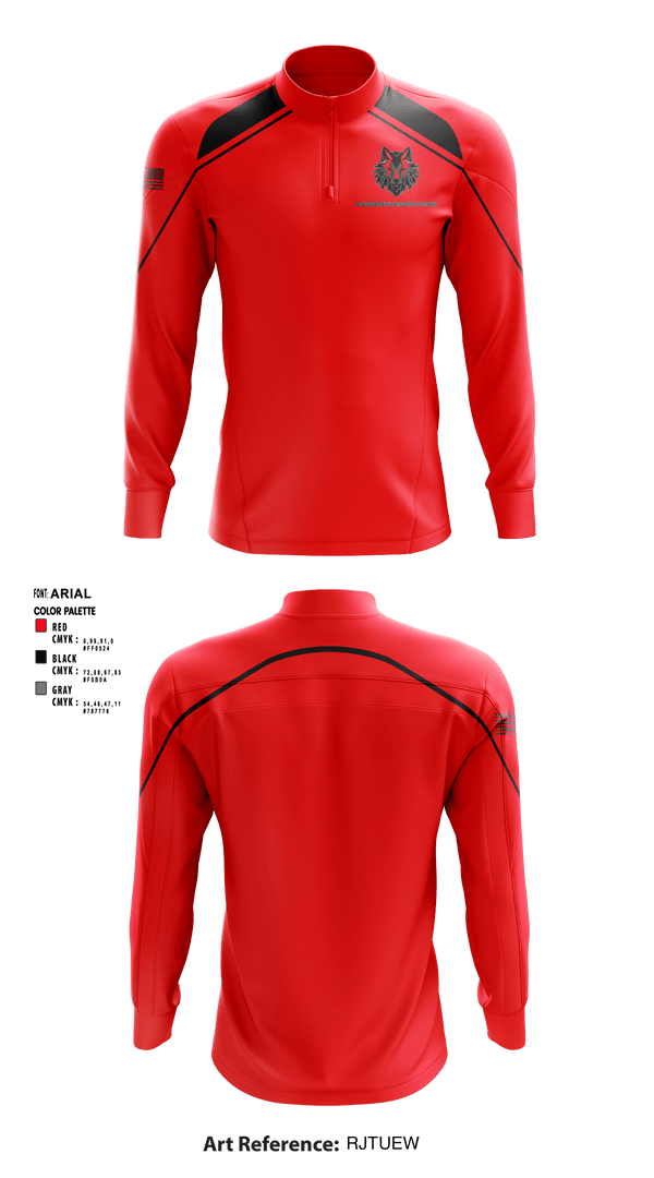 Quarter Zip Jacket, Ragnarok Ordnance Works, , Teamtime, Team time, sublimation, custom sports apparel, team uniforms, spirit wear, spiritwear, sports uniforms, custom shirts, team store, custom team store, fundraiser sports, apparel fundraiser