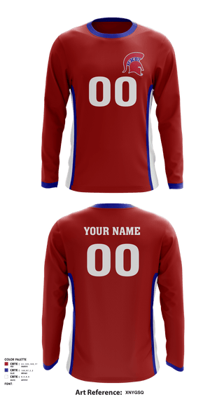 Long Sleeve Performance Shirt, Bixby Youth Football Association, Football, Teamtime, Team time, sublimation, custom sports apparel, team uniforms, spirit wear, spiritwear, sports uniforms, custom shirts, team store, custom team store, fundraiser sports, apparel fundraiser