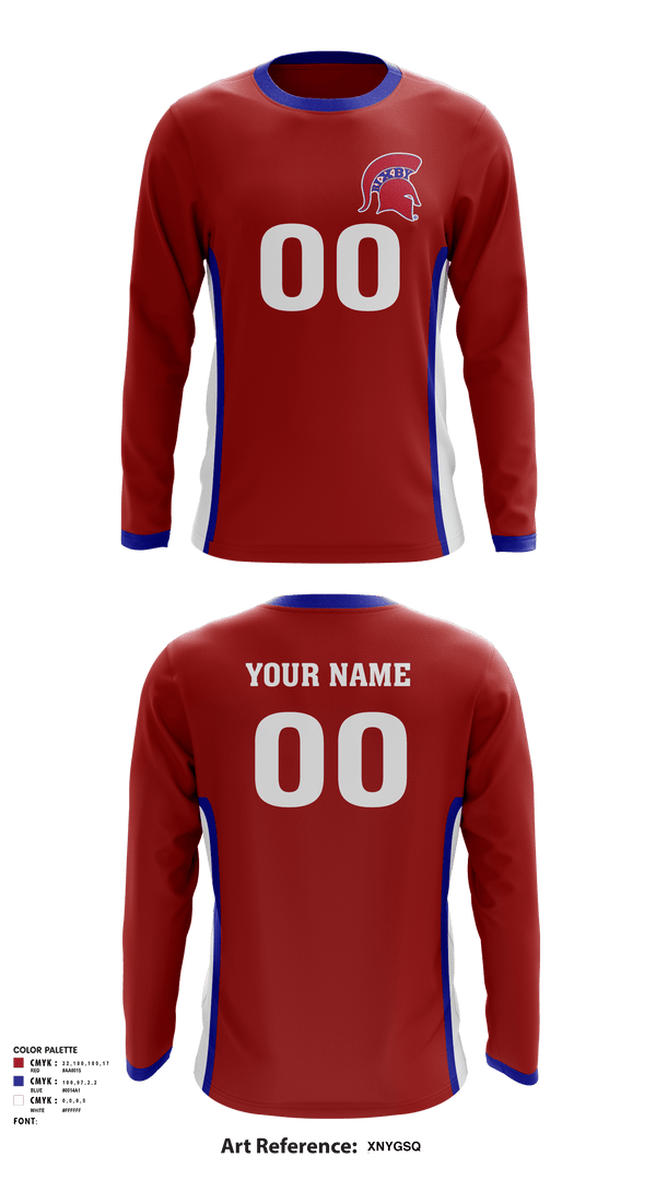 Long Sleeve Performance Shirt, Bixby Youth Football Association, Football, Teamtime, Team time, sublimation, custom sports apparel, team uniforms, spirit wear, spiritwear, sports uniforms, custom shirts, team store, custom team store, fundraiser sports, apparel fundraiser