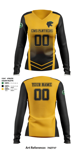 Women's Long Sleeve Vneck Shirt, CMS Basketball, Men's Basketball, Teamtime, Team time, sublimation, custom sports apparel, team uniforms, spirit wear, spiritwear, sports uniforms, custom shirts, team store, custom team store, fundraiser sports, apparel fundraiser