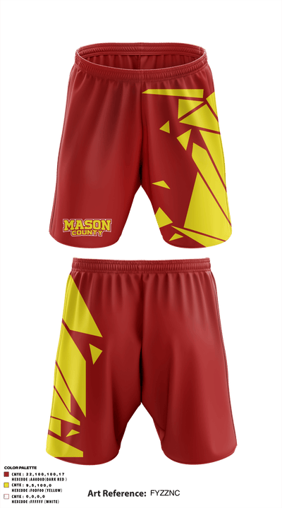 Mason County Eastern High School 46854016 Athletic Shorts With Pockets - 1