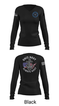 Uss Eisenhower 48990144 Women's Long Sleeve V-neck Shirt - 48