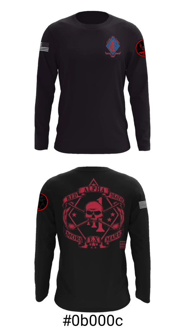 Long Sleeve Performance Shirt, , Marines, Teamtime, Team time, sublimation, custom sports apparel, team uniforms, spirit wear, spiritwear, sports uniforms, custom shirts, team store, custom team store, fundraiser sports, apparel fundraiser