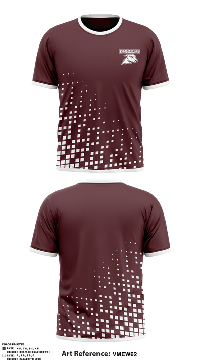 Pleasantville High School Swimming 40758778 Short Sleeve Performance Shirt - 1
