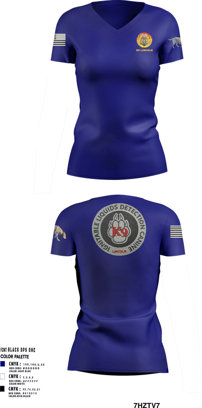 Stafford County Fire Marshal's Office 47147384 Women's Short Sleeve V-neck Shirt - 1
