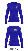 Wolfforth Police Department 44657535 Women's Long Sleeve V-neck Shirt - 37