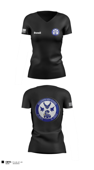 Women's Short Sleeve Vneck Shirt, Foxtrot, Air Force, Teamtime, Team time, sublimation, custom sports apparel, team uniforms, spirit wear, spiritwear, sports uniforms, custom shirts, team store, custom team store, fundraiser sports, apparel fundraiser