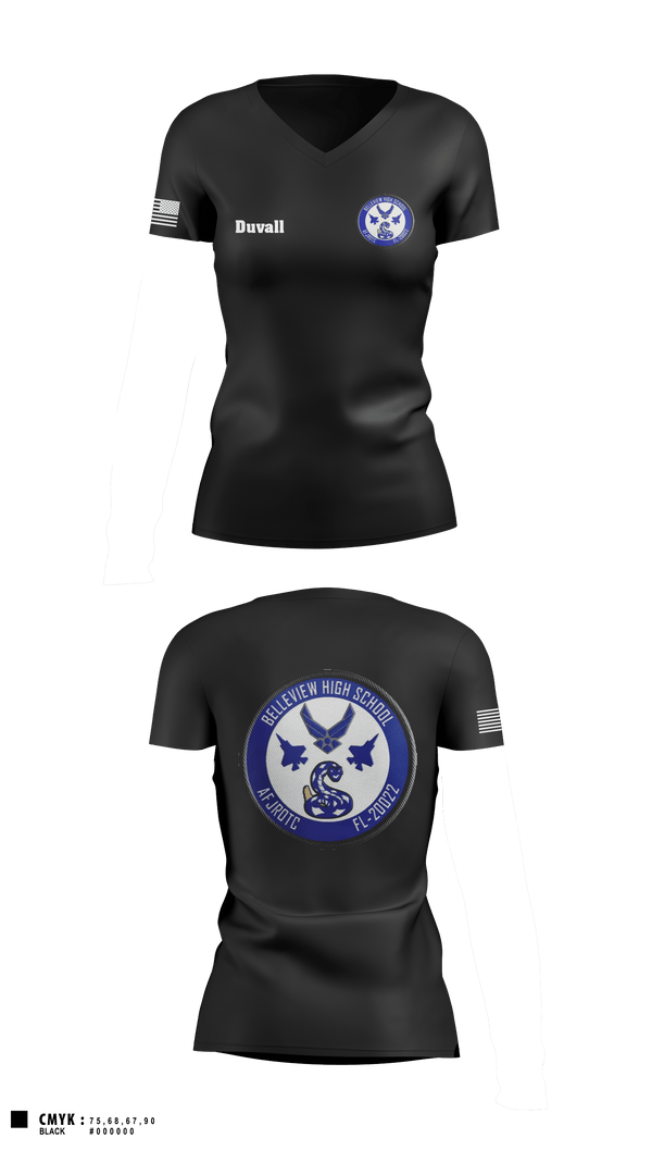 Women's Short Sleeve Vneck Shirt, Foxtrot, Air Force, Teamtime, Team time, sublimation, custom sports apparel, team uniforms, spirit wear, spiritwear, sports uniforms, custom shirts, team store, custom team store, fundraiser sports, apparel fundraiser