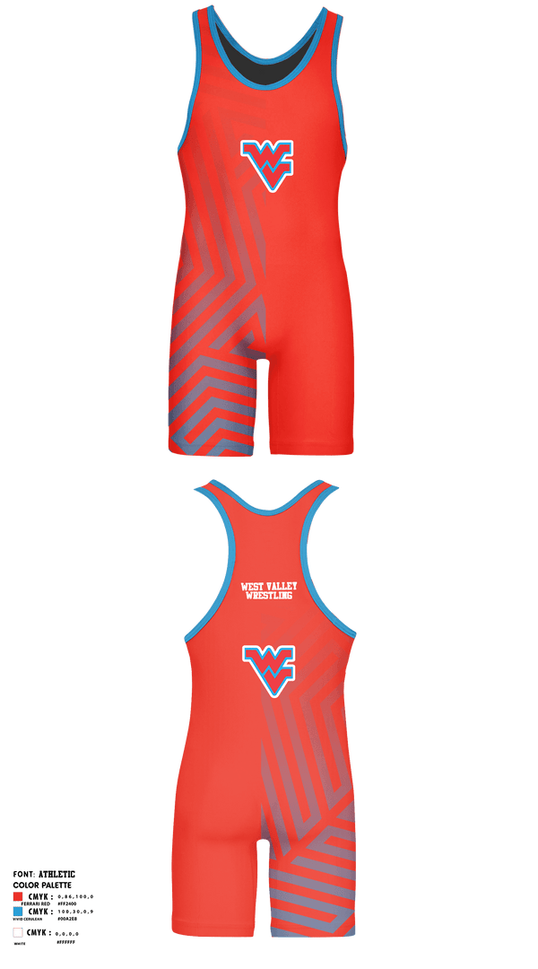 Wrestling Singlet, West Valley High School Wrestling, Wrestling, Teamtime, Team time, sublimation, custom sports apparel, team uniforms, spirit wear, spiritwear, sports uniforms, custom shirts, team store, custom team store, fundraiser sports, apparel fundraiser