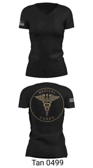 Women's Short Sleeve Vneck Shirt, , Air Force, Teamtime, Team time, sublimation, custom sports apparel, team uniforms, spirit wear, spiritwear, sports uniforms, custom shirts, team store, custom team store, fundraiser sports, apparel fundraiser