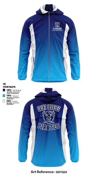 Saint Charles High School Cheer 82720788 Windbreaker - 1