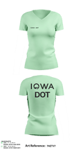 Iowa DOT 52653501 Women's Short Sleeve V-neck Shirt - 2