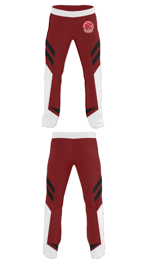 Sweatpants, Warrenton R-3 High School Volleyball, Men's Volleyball, Teamtime, Team time, sublimation, custom sports apparel, team uniforms, spirit wear, spiritwear, sports uniforms, custom shirts, team store, custom team store, fundraiser sports, apparel fundraiser