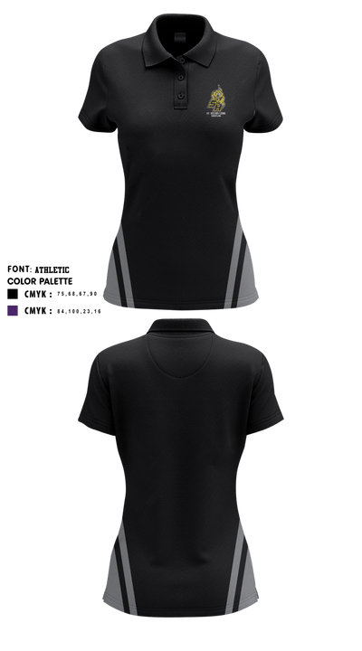 St Helens High School Wrestling 77700213 Women's Short Sleeve Performance Polo  - 1