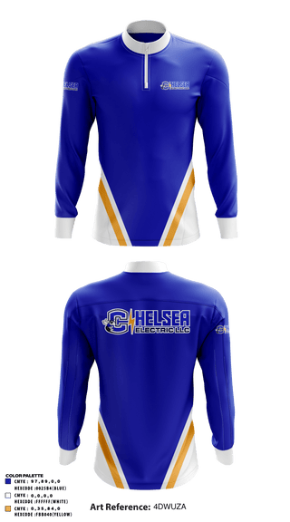 Quarter Zip Jacket, Chelsea Electric LLC, , Teamtime, Team time, sublimation, custom sports apparel, team uniforms, spirit wear, spiritwear, sports uniforms, custom shirts, team store, custom team store, fundraiser sports, apparel fundraiser