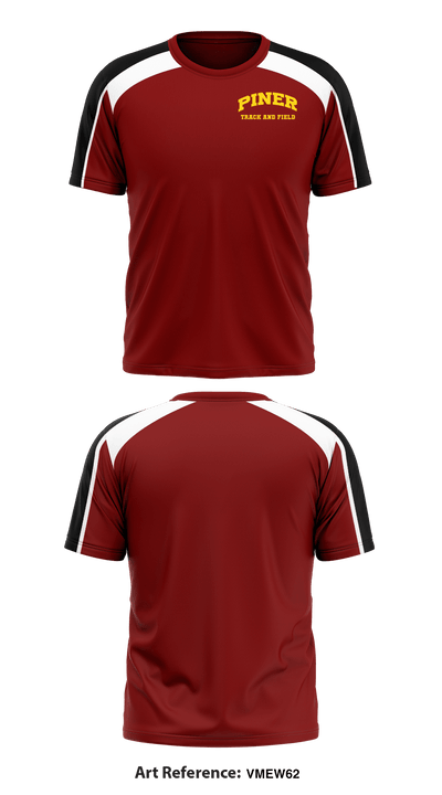 Piner track and field 56920410 Short Sleeve Performance Shirt - 3