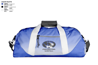 Duffle Bag, Stroud Middle School, Women's Basketball, Teamtime, Team time, sublimation, custom sports apparel, team uniforms, spirit wear, spiritwear, sports uniforms, custom shirts, team store, custom team store, fundraiser sports, apparel fundraiser