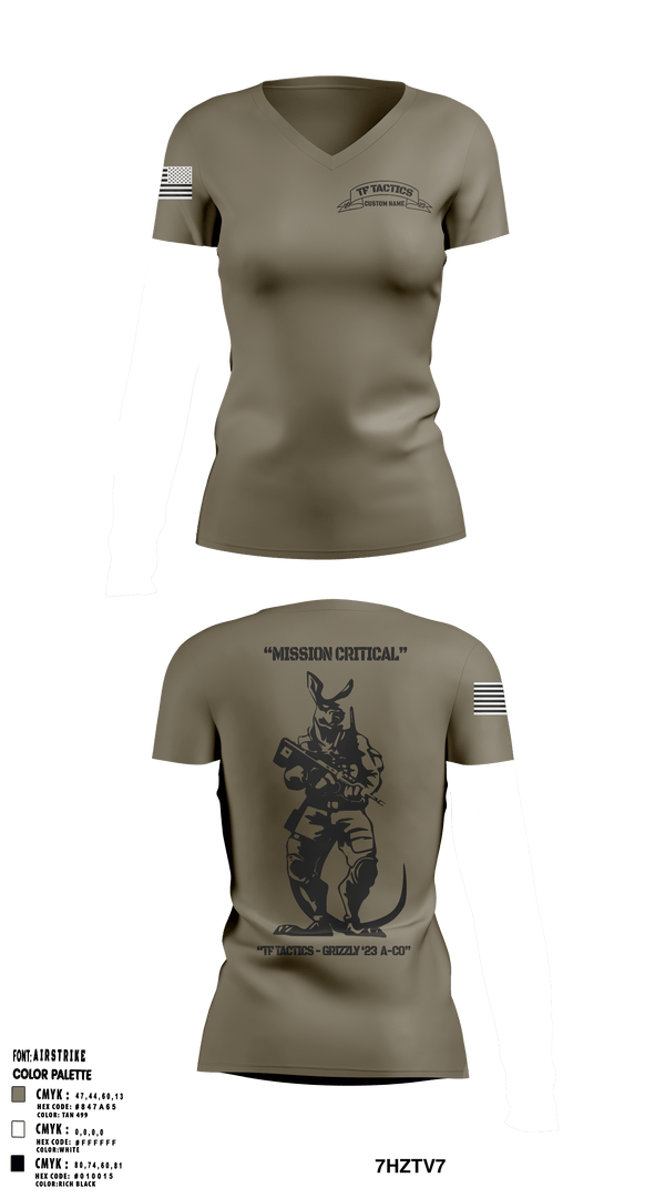 Women's Short Sleeve Vneck Shirt, , Army, Teamtime, Team time, sublimation, custom sports apparel, team uniforms, spirit wear, spiritwear, sports uniforms, custom shirts, team store, custom team store, fundraiser sports, apparel fundraiser