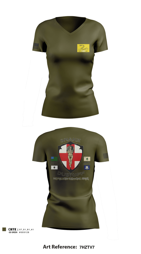 Women's Short Sleeve Vneck Shirt, , Army, Teamtime, Team time, sublimation, custom sports apparel, team uniforms, spirit wear, spiritwear, sports uniforms, custom shirts, team store, custom team store, fundraiser sports, apparel fundraiser