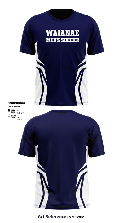 Waianae High School Soccer 19913139 Short Sleeve Performance Shirt - 1
