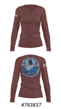 USS GEORGE WASHINGTON INFORMATION TECHNICIANS 62071140 Women's Long Sleeve V-neck Shirt - 37