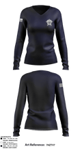 Hendricks County Coroner’s Office 77923948 Women's Long Sleeve V-neck Shirt - 3