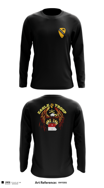 Eagle troop 9622358 Long Sleeve Performance Shirt - 1