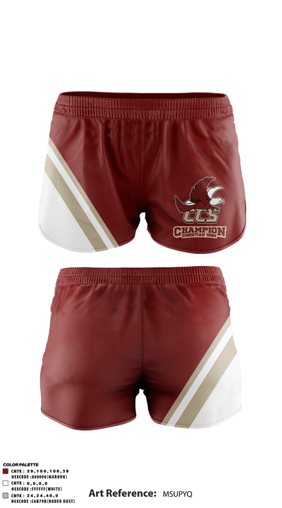 Champion Christian School Eagles 83069442 Women's Shorts - 3