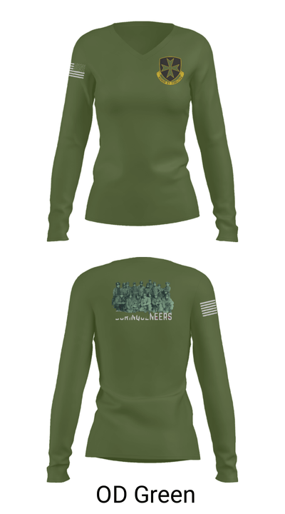 1/64th Infantry Regiment 32559930 Women's Long Sleeve V-neck Shirt - 40