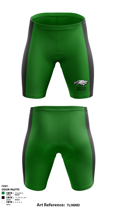 Flat Rock Middle School Wrestling 75387294 Men's Compression Shorts - 1