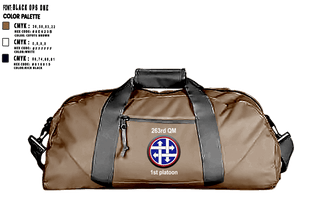 Duffle Bag, 263rd QM, Army, Teamtime, Team time, sublimation, custom sports apparel, team uniforms, spirit wear, spiritwear, sports uniforms, custom shirts, team store, custom team store, fundraiser sports, apparel fundraiser