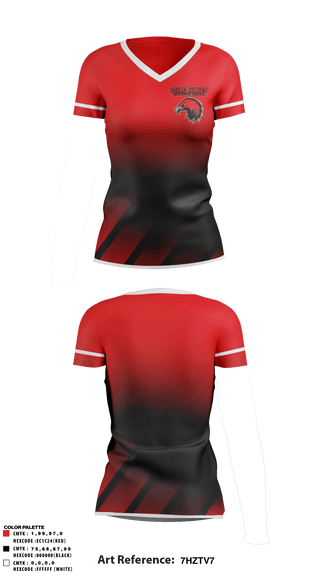 Women's Short Sleeve Vneck Shirt, Quad Cities Christian School Soccer, Men's Soccer, Teamtime, Team time, sublimation, custom sports apparel, team uniforms, spirit wear, spiritwear, sports uniforms, custom shirts, team store, custom team store, fundraiser sports, apparel fundraiser