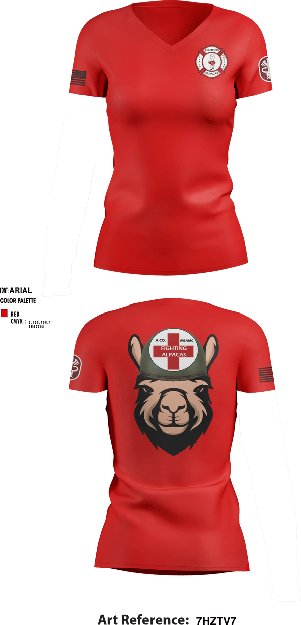 Women's Short Sleeve Vneck Shirt, WBAMCAlpha Company, WBAMC, Softball, Teamtime, Team time, sublimation, custom sports apparel, team uniforms, spirit wear, spiritwear, sports uniforms, custom shirts, team store, custom team store, fundraiser sports, apparel fundraiser