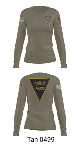 Women's Long Sleeve Vneck Shirt, , Police, Teamtime, Team time, sublimation, custom sports apparel, team uniforms, spirit wear, spiritwear, sports uniforms, custom shirts, team store, custom team store, fundraiser sports, apparel fundraiser