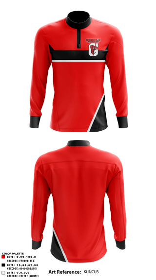 Quarter Zip Jacket, Gainesville High School Band, Spirit Store, Teamtime, Team time, sublimation, custom sports apparel, team uniforms, spirit wear, spiritwear, sports uniforms, custom shirts, team store, custom team store, fundraiser sports, apparel fundraiser