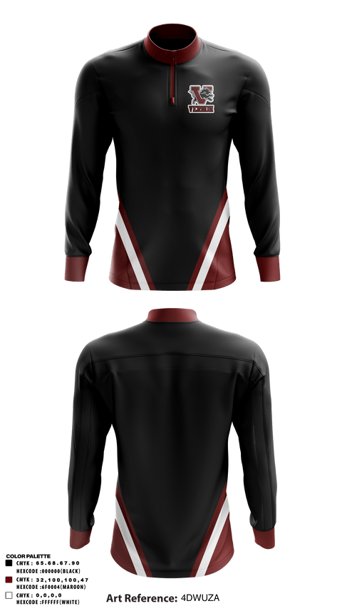 Quarter Zip Jacket, Vernon Middle School, Spirit Store, Teamtime, Team time, sublimation, custom sports apparel, team uniforms, spirit wear, spiritwear, sports uniforms, custom shirts, team store, custom team store, fundraiser sports, apparel fundraiser