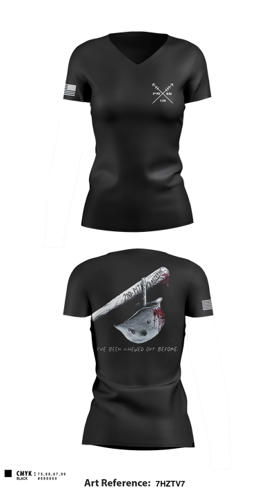 2nd PLT Baseterds 6936669 Women's Short Sleeve V-neck Shirt - 4