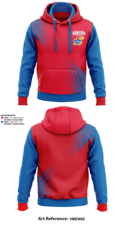 University of Kansas Softball 6003011 Hoodie - 1