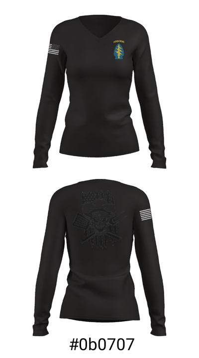 FSC 1-19th SFG(A) 54846303 Women's Long Sleeve V-neck Shirt - 37