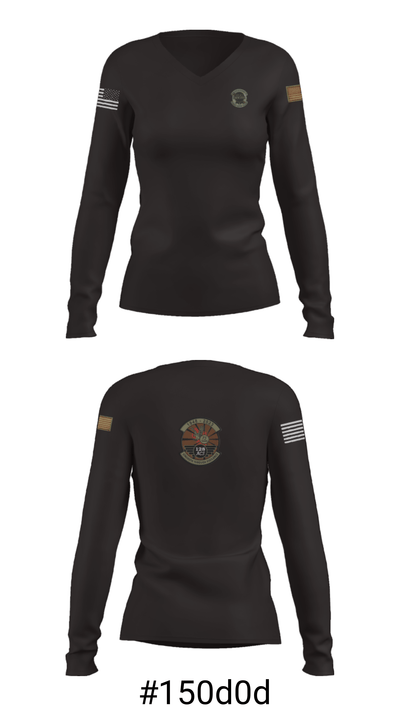 128th Air Control Squadron 4875965 Women's Long Sleeve V-neck Shirt - 37